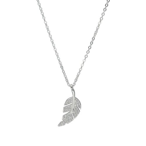 Collar Pluma con Circones