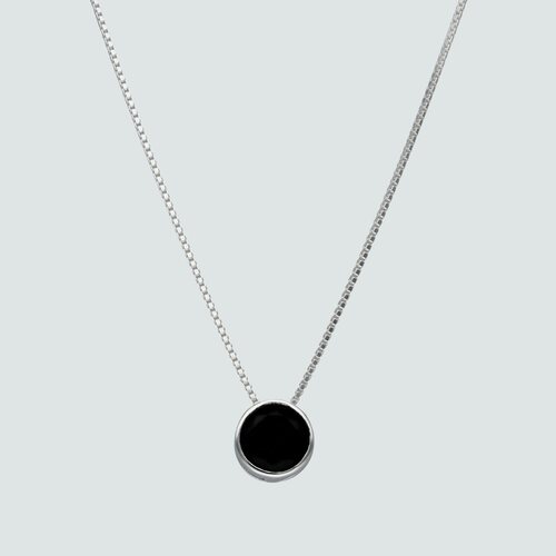 Collar Circón Ónix Punto de Luz