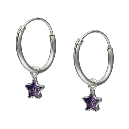 Argolla Estrella Circón Amatista 12 mm