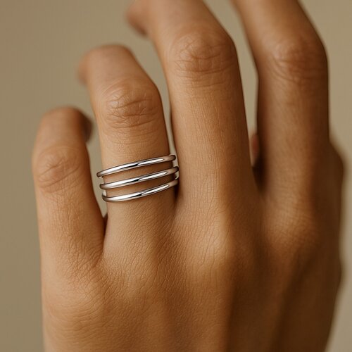 Anillo Midi Triple