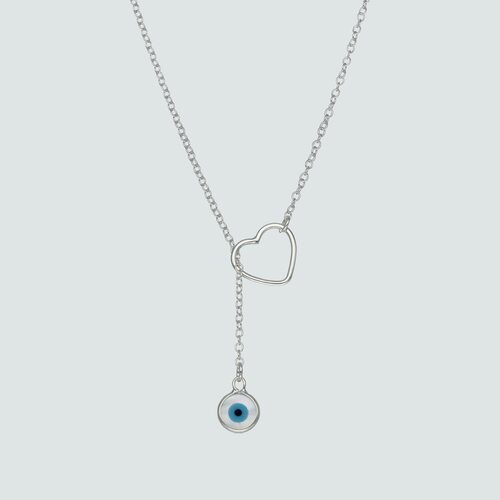 Collar Ajustable Corazón y Ojo Turco
