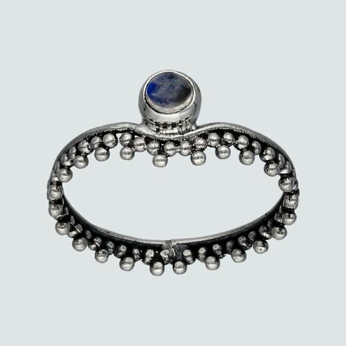 Anillo Piedra Luna Puntos