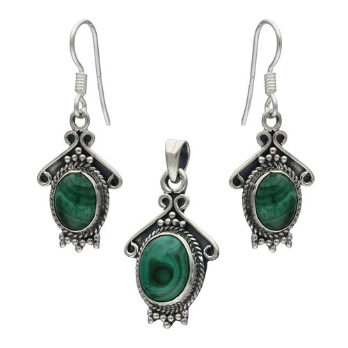 Conjunto Malaquita Ovalado