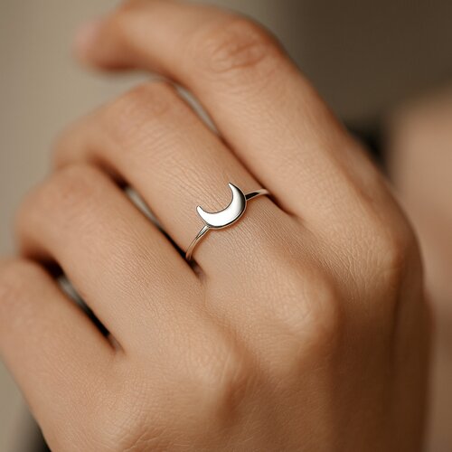 Anillo Media Luna Invertida