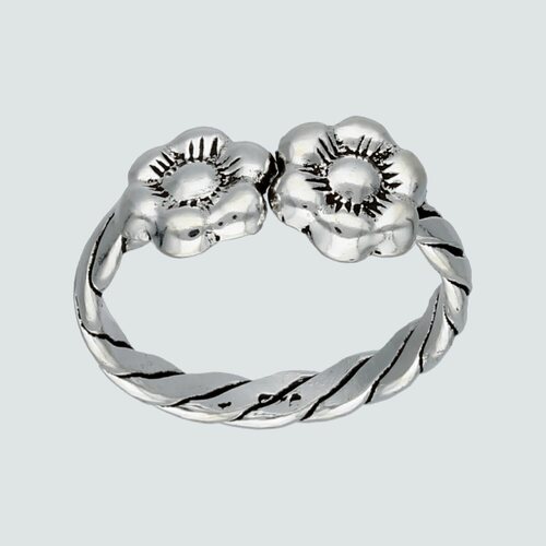 Anillo Midi Trenzado Flores