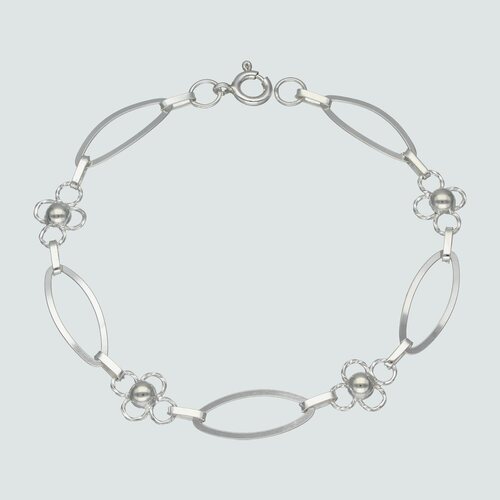 Pulsera Óvalos y Flores