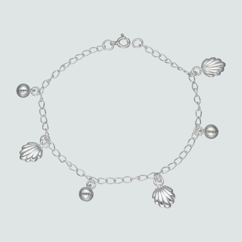 Pulsera Almejas y Esferas