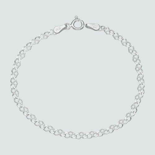 Pulsera Corazones Entrelazados 16 cm