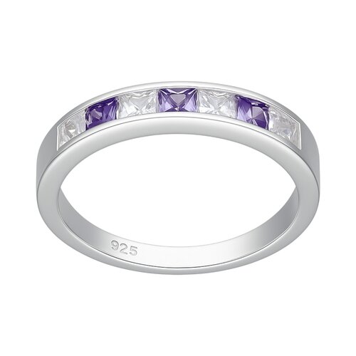 Anillo Cintillo Circones Amatista