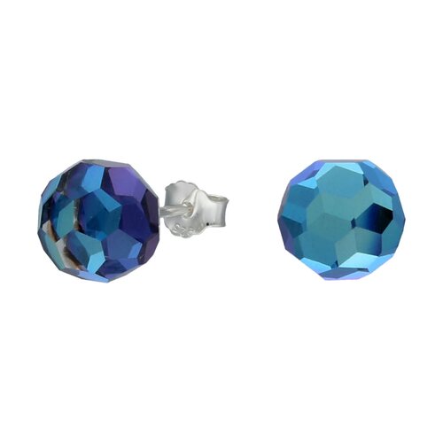 Aro Esfera Cristal Facetado Tornasol 8 mm