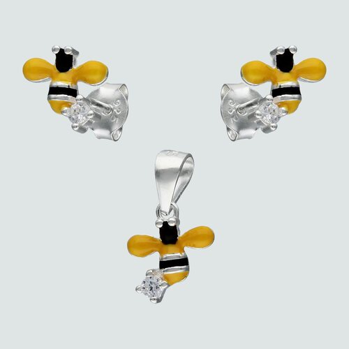 Conjunto Abeja Esmaltado Circón