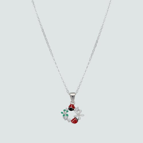 Collar Chinita Flores Esmaltadas Circones