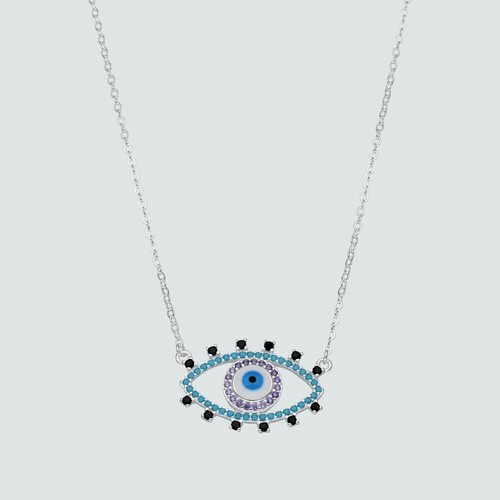 Collar Ojo Turco Circones Multicolor