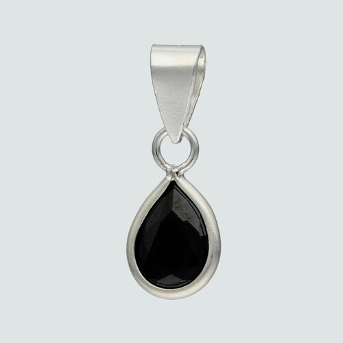 Colgante Gota Circón Ónix