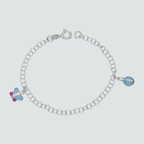 Pulsera Chinita y Mariposa Esmaltada 16 cm