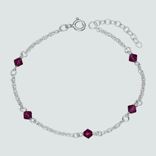 Pulsera Cristales Fucsia