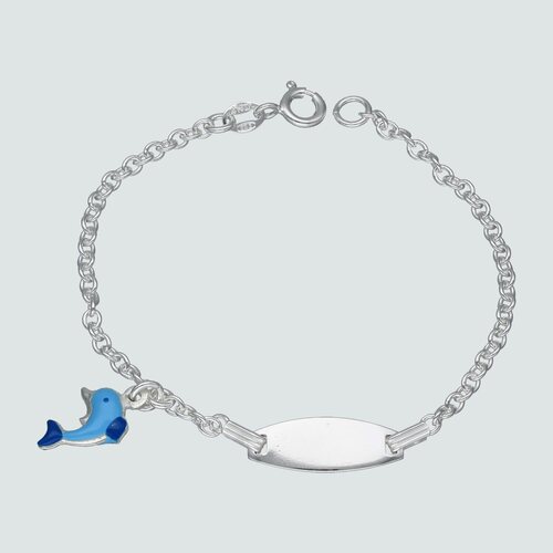 Pulsera Piocha Delfín Esmaltado 16 cm