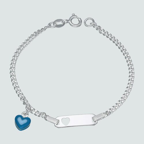 Pulsera Piocha Corazón Esmaltado 16 cm