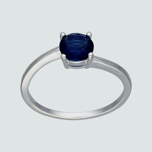 Anillo Circón Zafiro Solitario