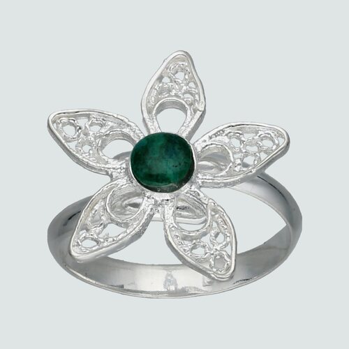 Anillo Flor Crisocola