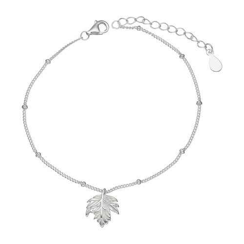 Pulsera Esferas y Hoja