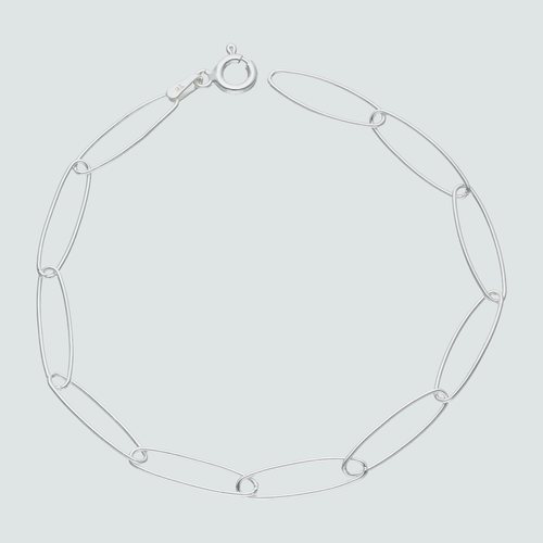 Pulsera Óvalos Entrelazados