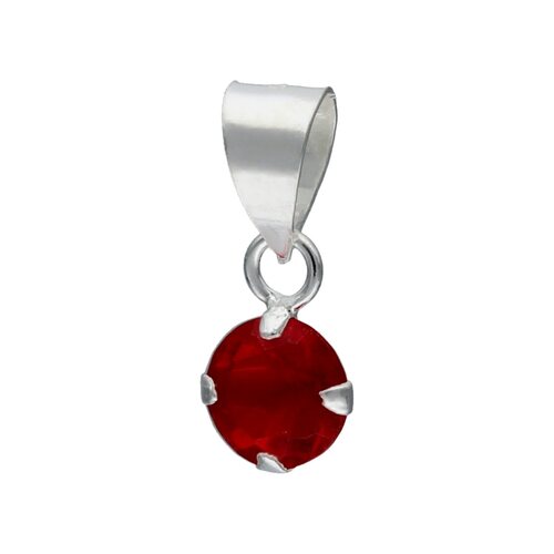 Colgante Circón Rubí 5 mm
