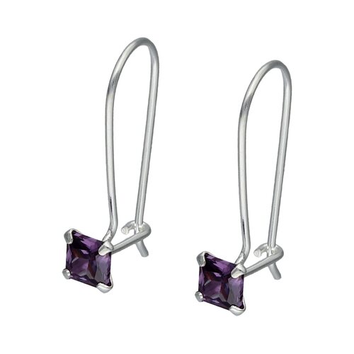 Aro Circón Amatista 4x4 mm