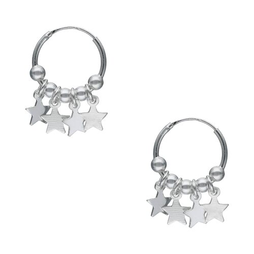 Argolla Estrellas Esferas 14 mm