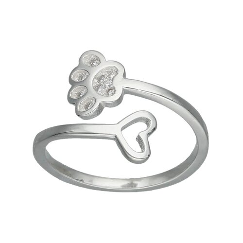 Anillo Ajustable Corazón Patita Circones