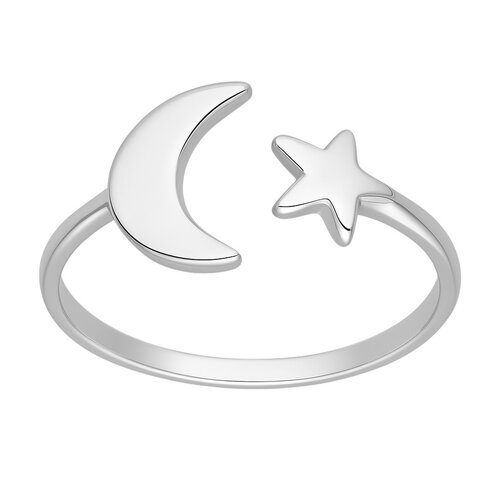 Anillo Ajustable Media Luna Estrella