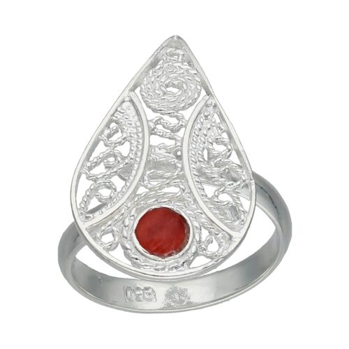 Anillo Gota Filigrana Ambar