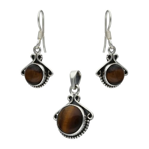 Conjunto Circular Ojo de Tigre