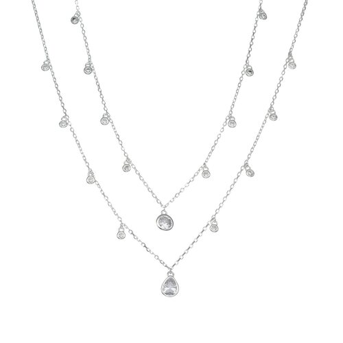 Collar Doble Lluvia de Circones