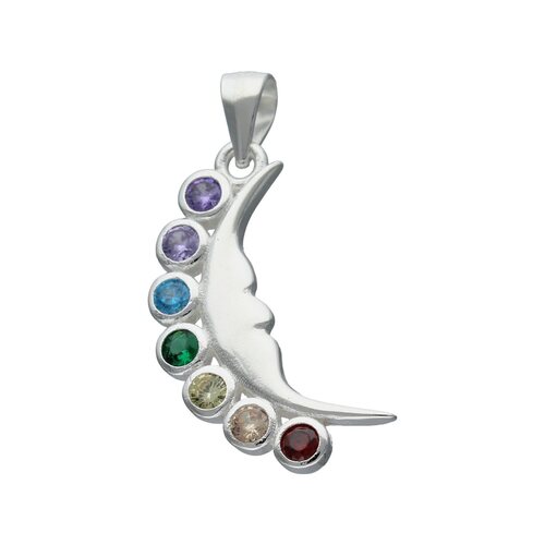 Colgante Media Luna Circones 7 Chakras