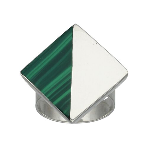 Anillo Rombo Malaquita