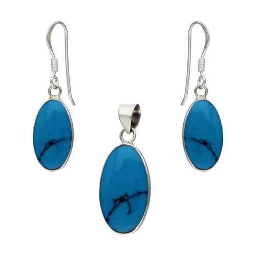 Conjunto Ovalado Turquesa