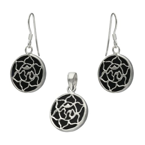 Conjunto Flor de Loto Ónix
