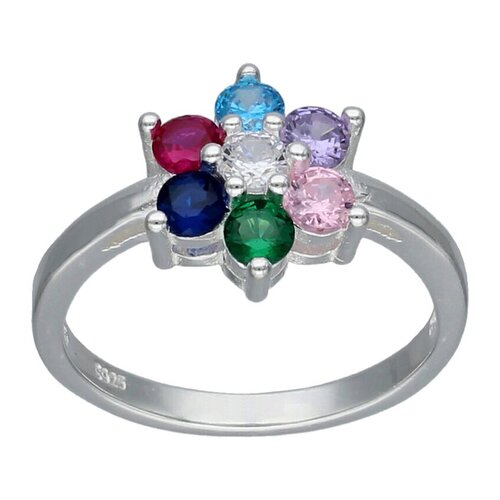 Anillo Flor Circones Multicolor