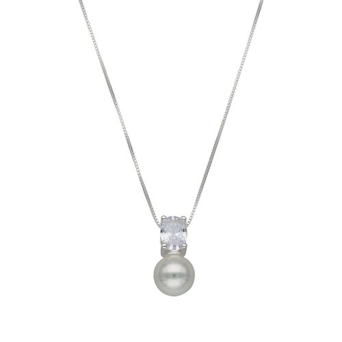 Collar Circon y Perla