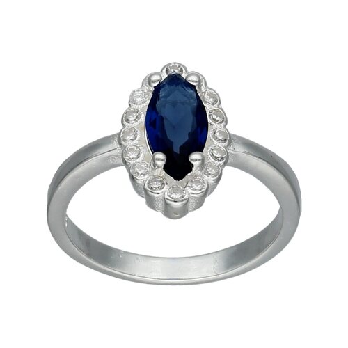 Anillo Circón Zafiro Ovalado