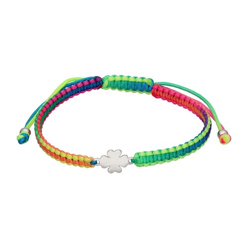 Pulsera Ajustable Trenzada Trébol