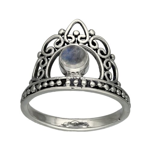 Anillo Corona Piedra Luna