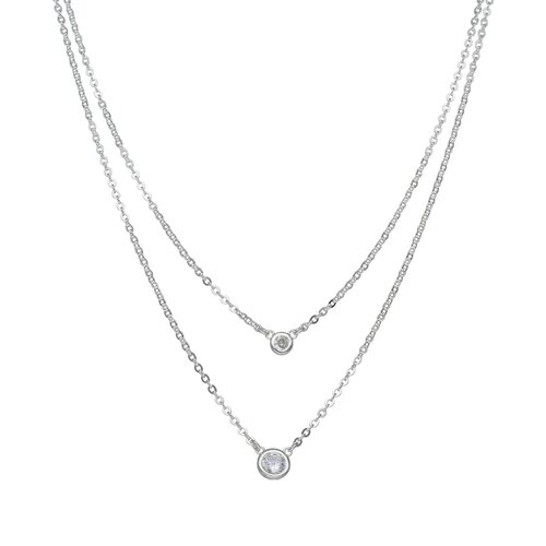 Collar Doble Circón