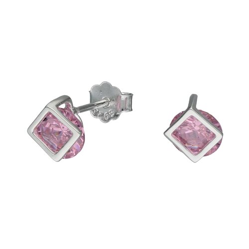 Aro Circón Rosa Francia 6 mm