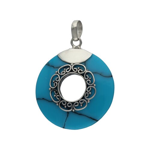 Colgante Circular Turquesa