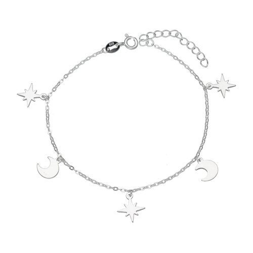 Pulsera Media Luna Estrella Fugaz