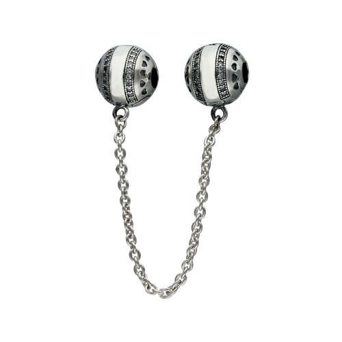 Colgante Charm Cadena de Seguridad con Circones