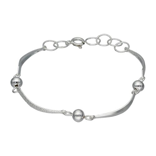 Pulsera Gotas Martilladas y Esferas