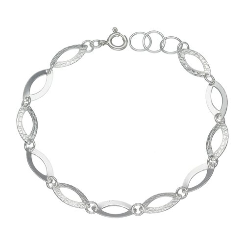Pulsera Óvalos Lisos y Martillados